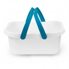 BACINELLA RETT. BIANCA-AZZURRO (6pz)